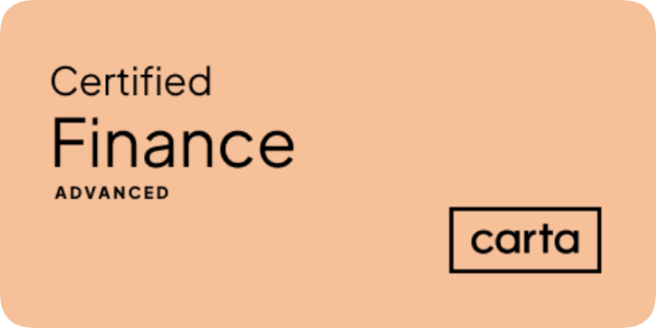 Carta Certified Finance Advanced